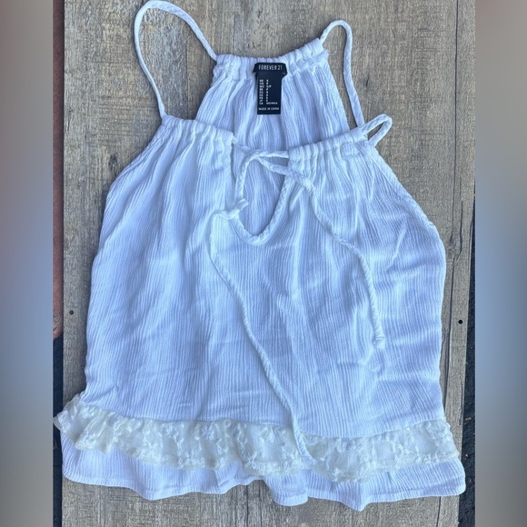 Forever 21 white small Halter Blouse - Picture 4 of 5